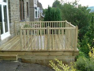 Decking kit 3 SIDED BALUSTRADE