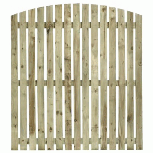 Single-sided-arched-top-fence panel